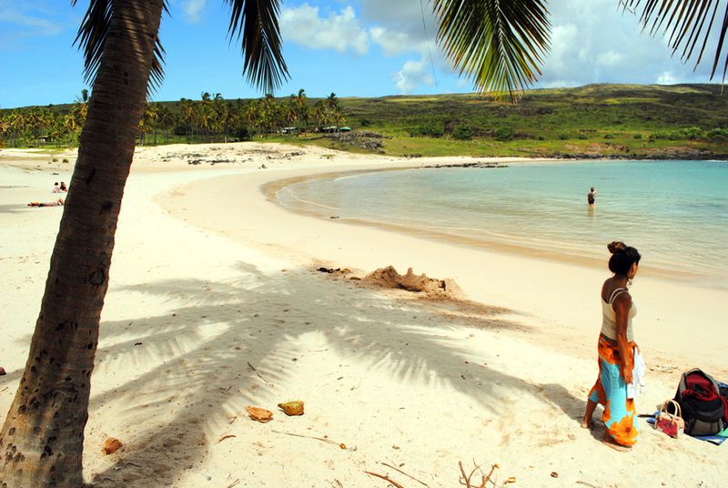 Anakena Beach, Easter Island