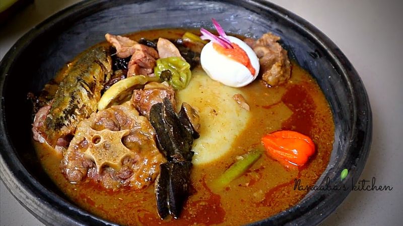 Ghanaian Fufu and Light Soup