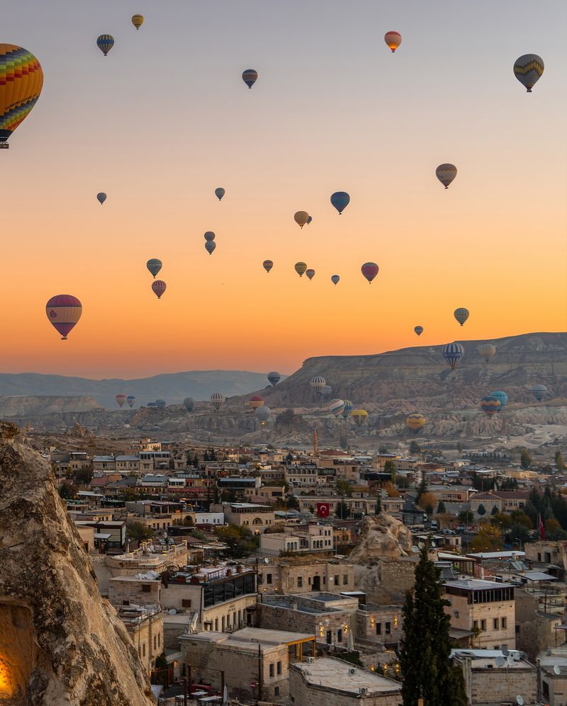 Hot Air Balloon Over Cappadocia