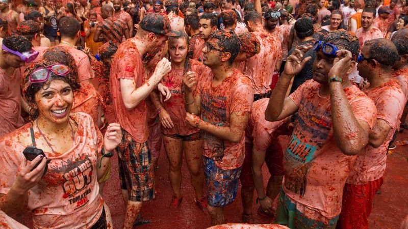 La Tomatina in Spain