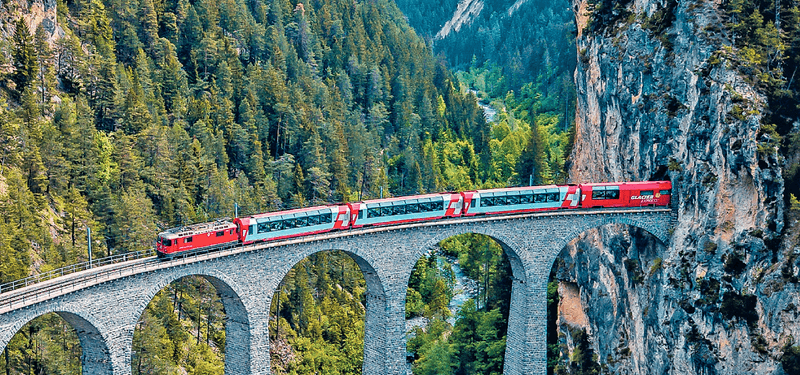 The Glacier Express in Switzerland