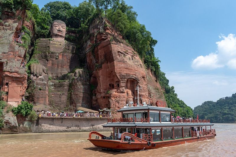 The Laughing Buddha of Leshan, China