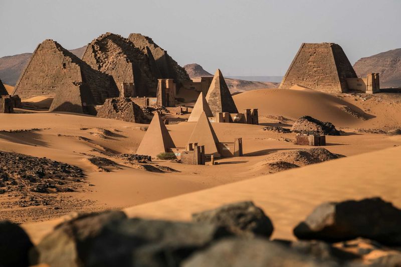 The Pyramids of Meroë, Sudan