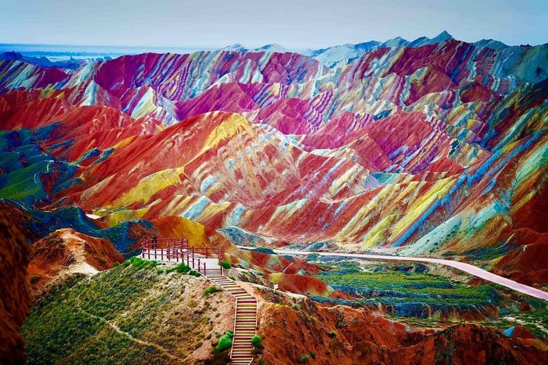 The Rainbow Mountains of Zhangye, China