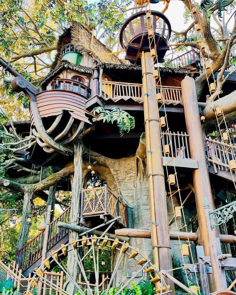 The Hidden Courtyard of the Swiss Family Robinson Treehouse