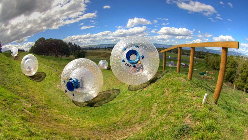 Zorbing in New Zealand