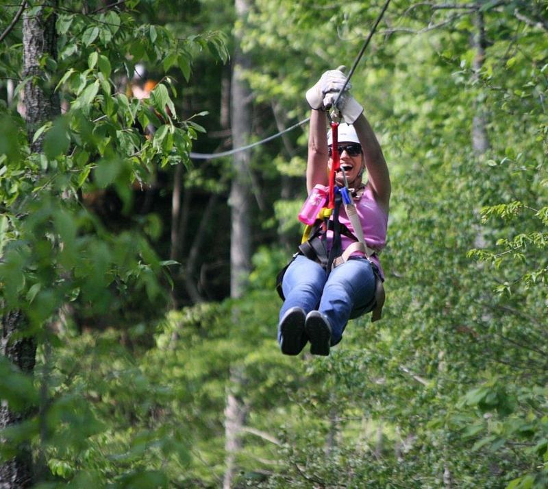 Ziplining in Blue Ridge