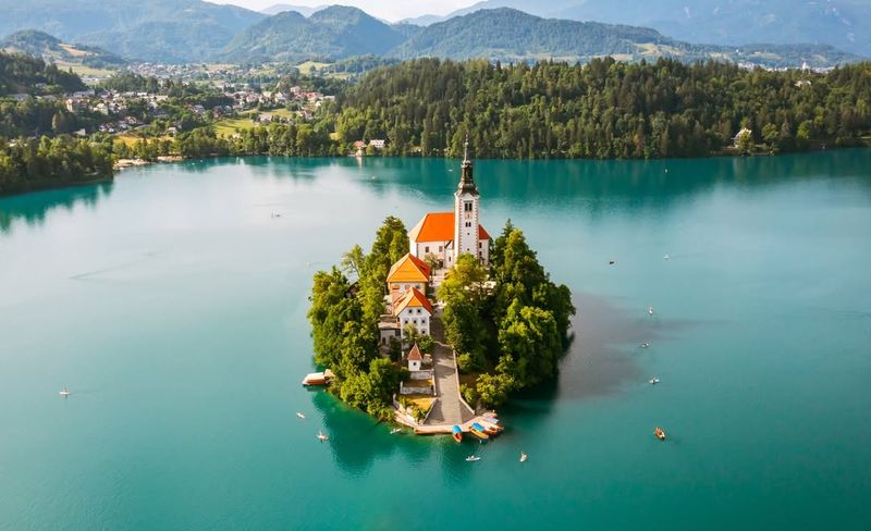 Church Of The Assumption Of Maria, Lake Bled, Slovenia