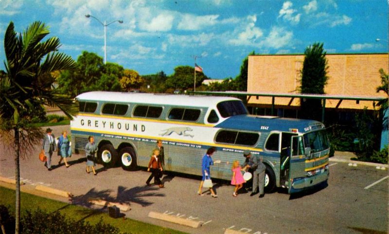 1960s – Vintage Greyhound Bus Road Trip USA