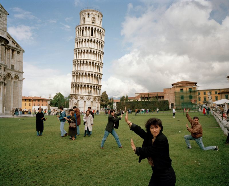 1990s – Tourists At The Leaning Tower Of Pisa