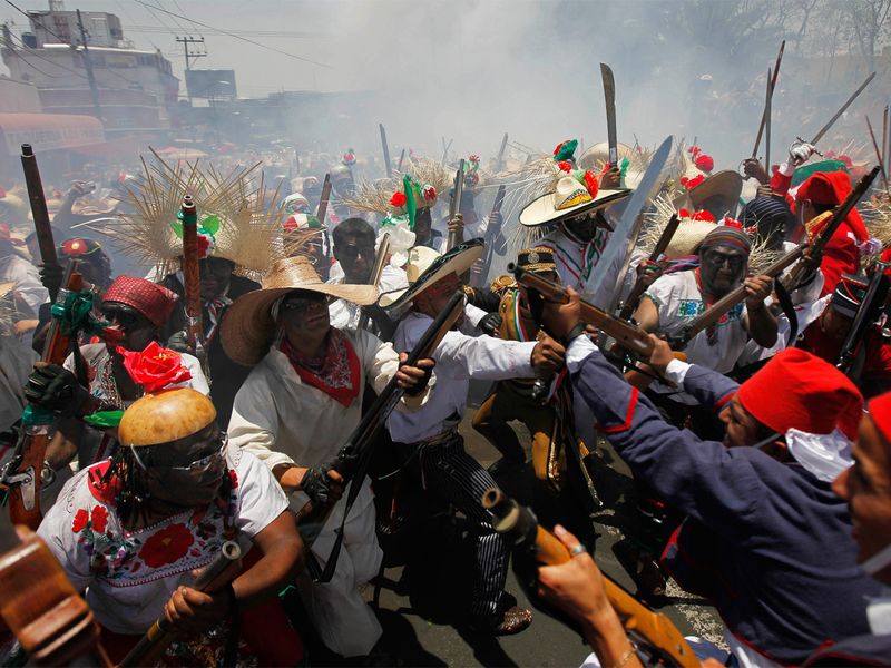 Historic Battle Reenactments And Cultural Performances