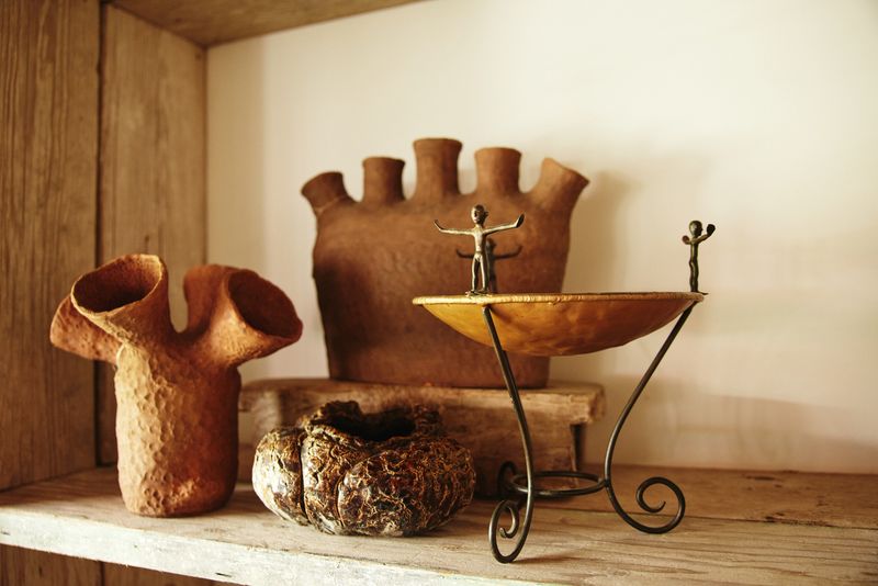 Pottery And Ceramics Shelf