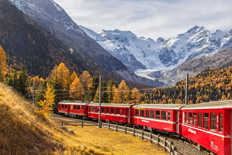 The Bernina Express, Switzerland
