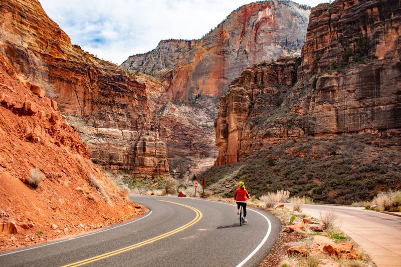 Bike the scenic Zion Canyon Drive