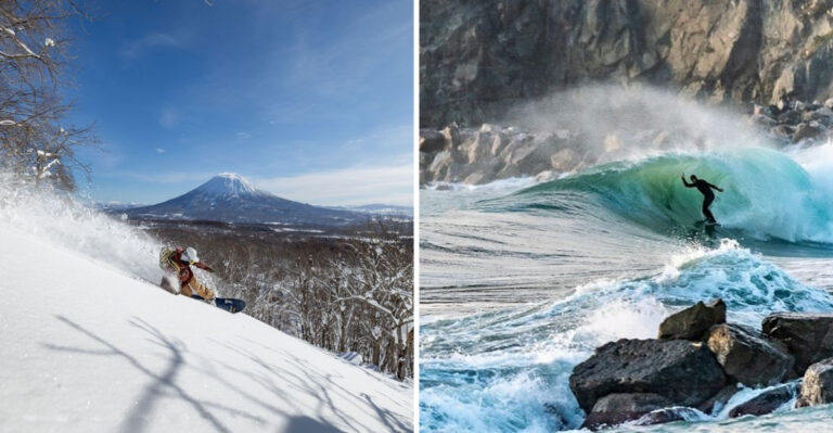 15 Epic Destinations Where You Can Go From Surf To Snow In A Single Day