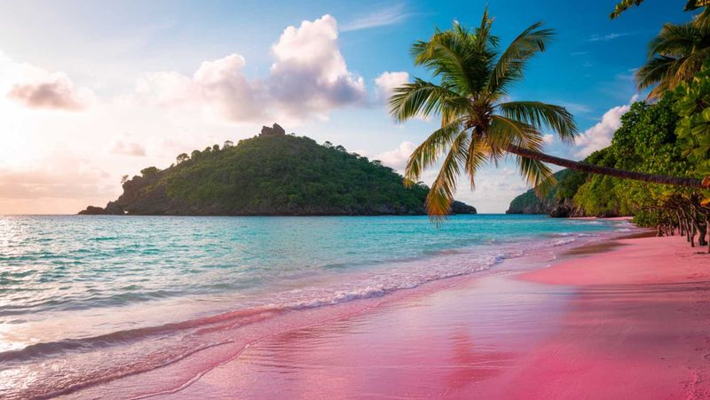 Swim in pink waters