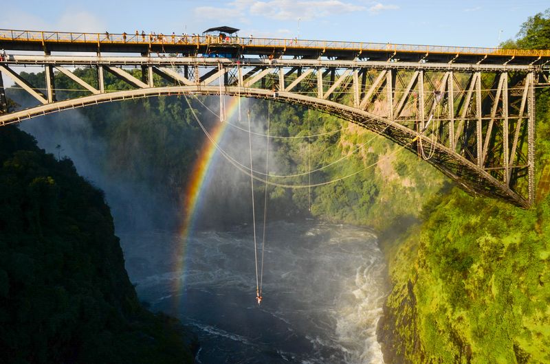 Bungee Jumping at Victoria Falls, Zambia