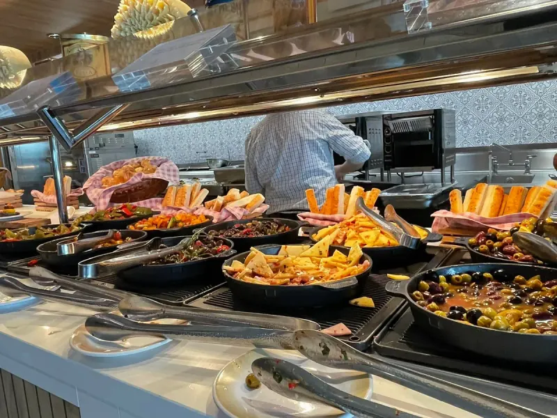 Joining The Buffet Rush During Peak Hours