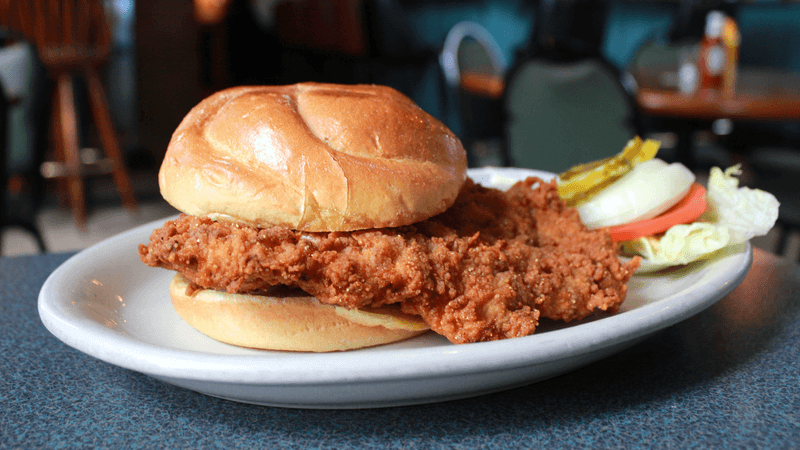 Breaded Pork Tenderloin Sandwich