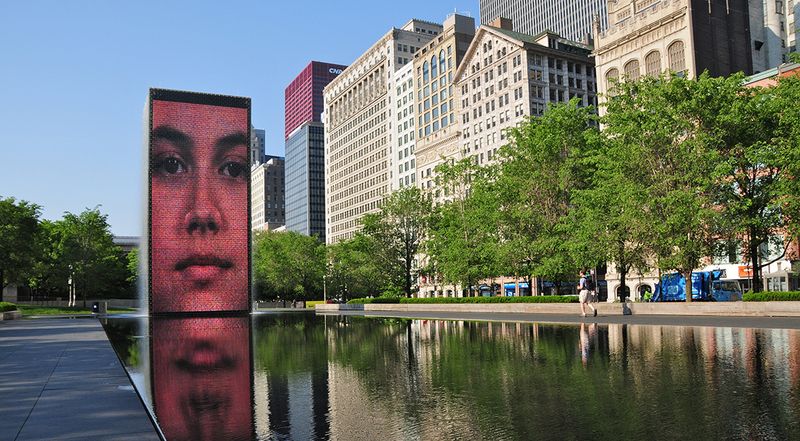 Chicago, IL – Millennium Park splash pad