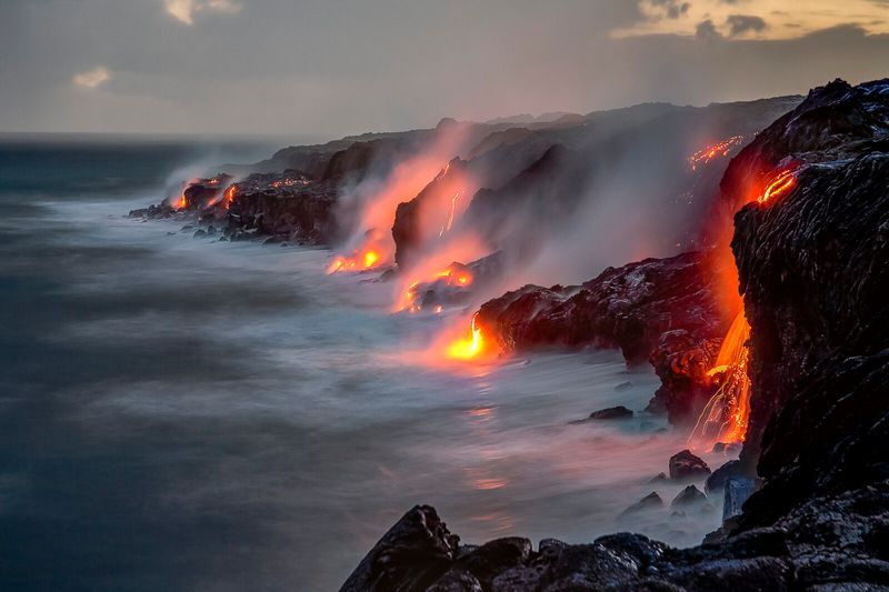 Kilauea Black Sand Beach, Hawaii: Volcanic Hazards