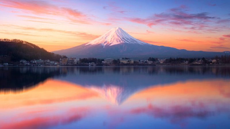 Sunrise at Mount Fuji