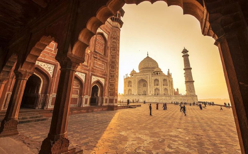 Visiting the Taj Mahal at Sunrise