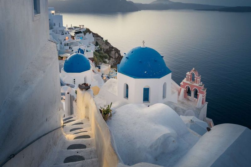 Santorini's Selfie Saturation