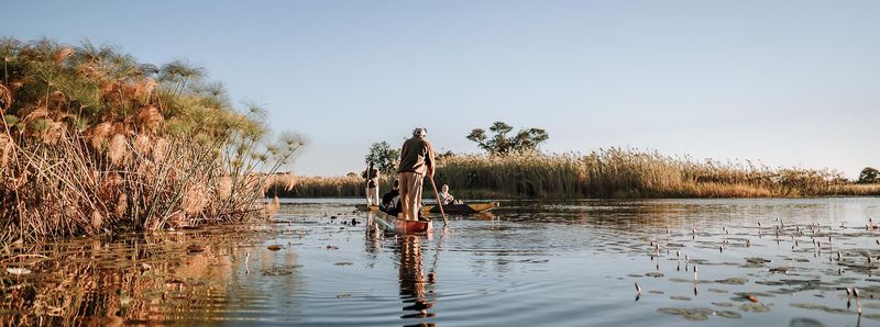 Float Along Waterways in Okavango Delta, Botswana