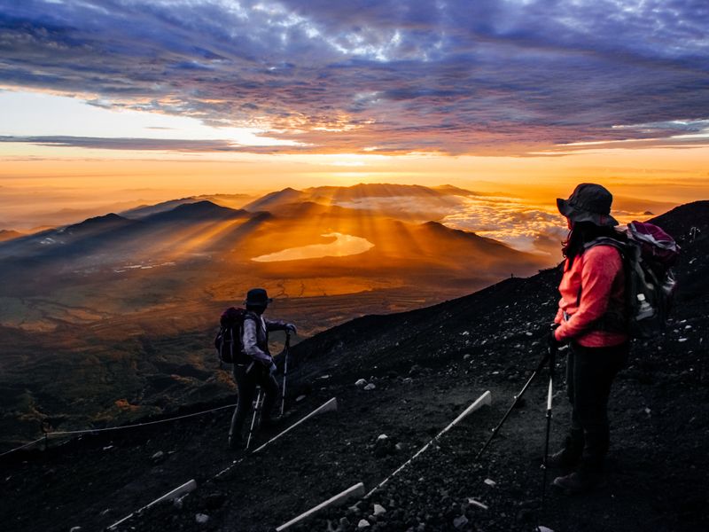 Climbing Mount Fuji