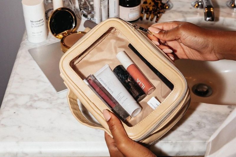 Makeup Bag With Duplicate Products