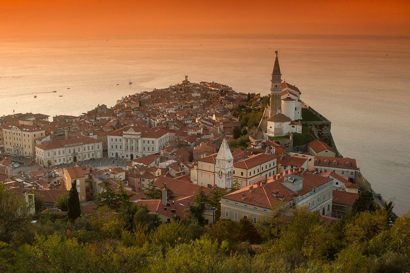 Piran's Seaside Calm