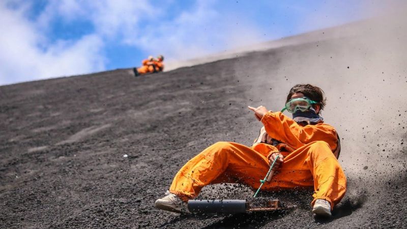 Volcano Boarding In Nicaragua