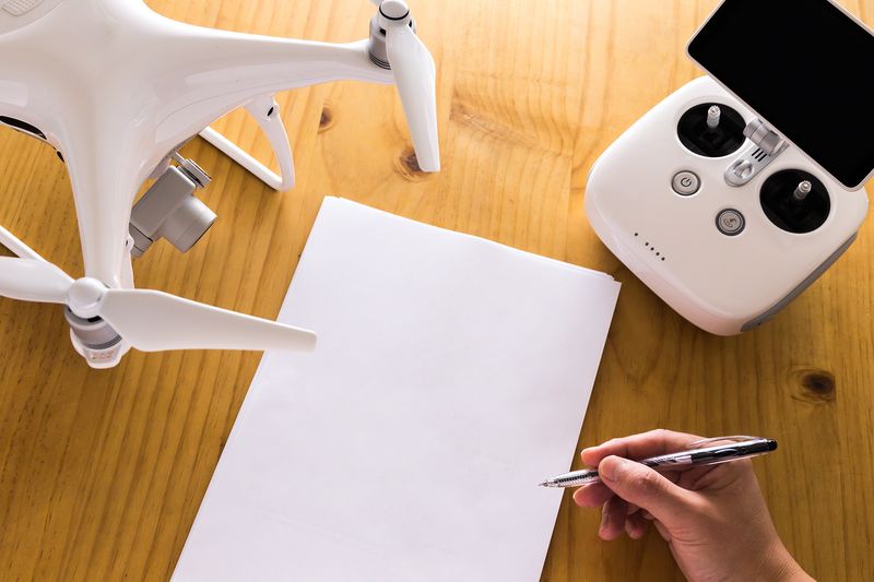 Drone with Detachable Battery