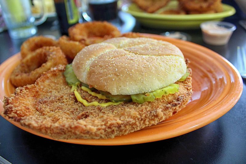 Indiana – Pork Tenderloin Sandwich At Nick’s Kitchen