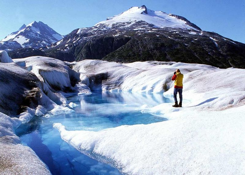 Glacier hiking in Mendenhall