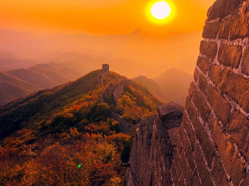 Walking the Great Wall of China