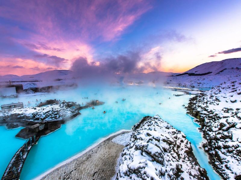 Iceland's Blue Lagoon at Sunrise