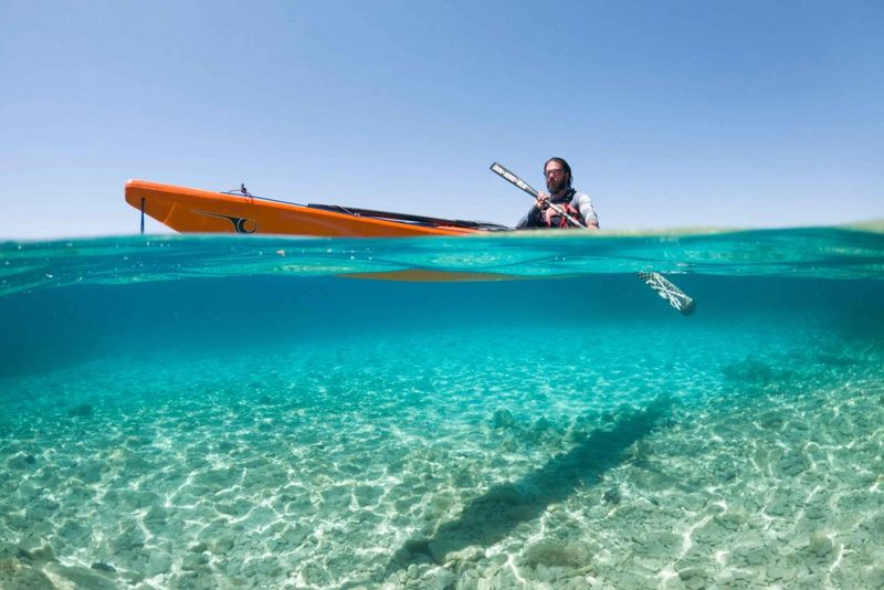 Kayaking along Hvar's coast