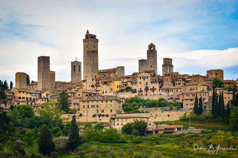 San Gimignano, Italy: Medieval Towers in Tuscan Hills