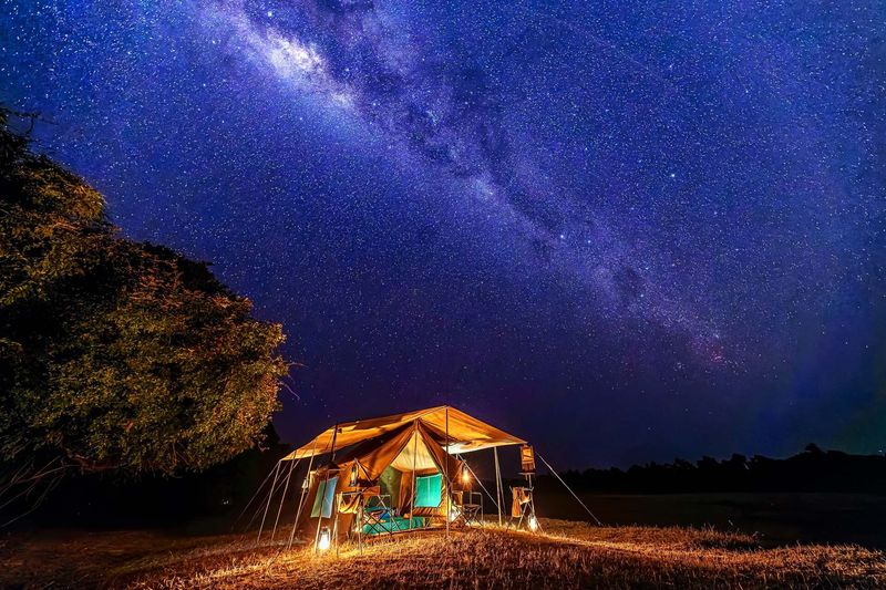 Sleeping Under the Stars in the Desert