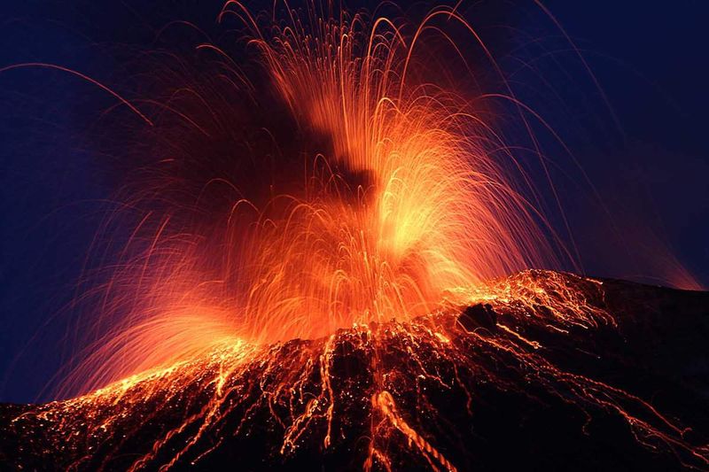 Stromboli's Continuously Active Volcano