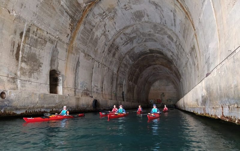 Vis Island's Military Tunnels by Kayak
