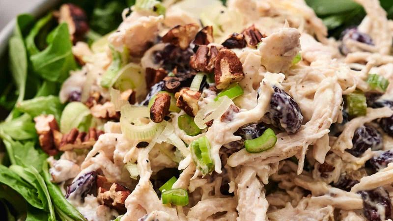 Cranberry-Walnut Chicken Salad on Croissant