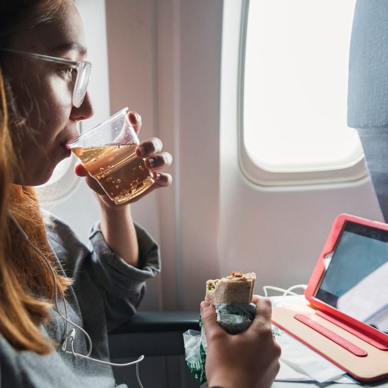 Eating heavy meals pre-flight