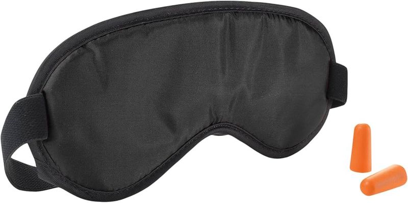 Eye mask and earplugs
