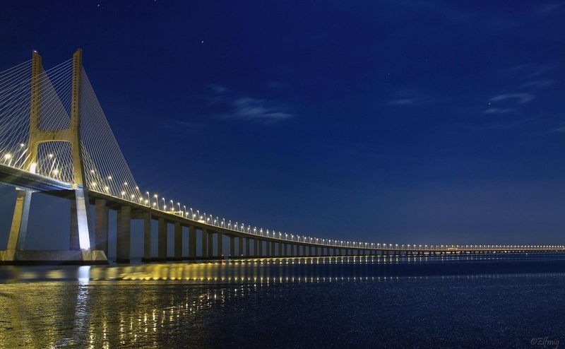 Lisbon's Vasco da Gama Bridge Expanse