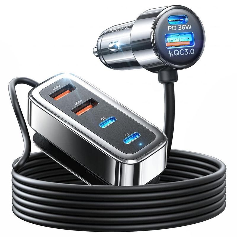 Car Charger with Multiple Ports