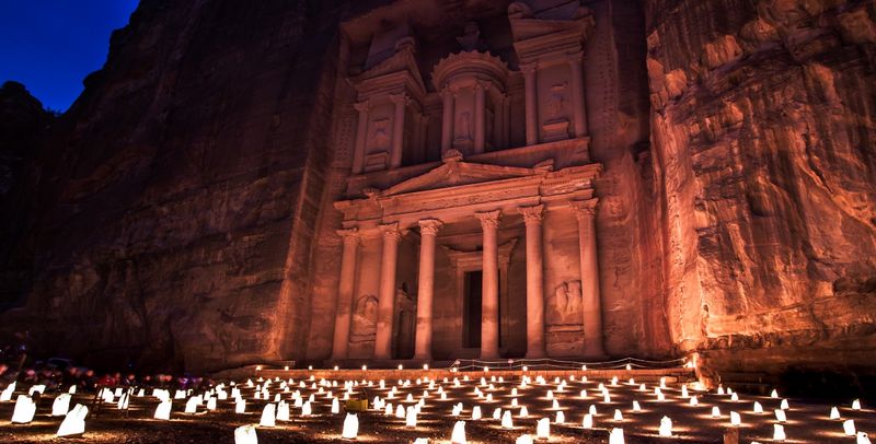 Petra's Treasury by Candlelight
