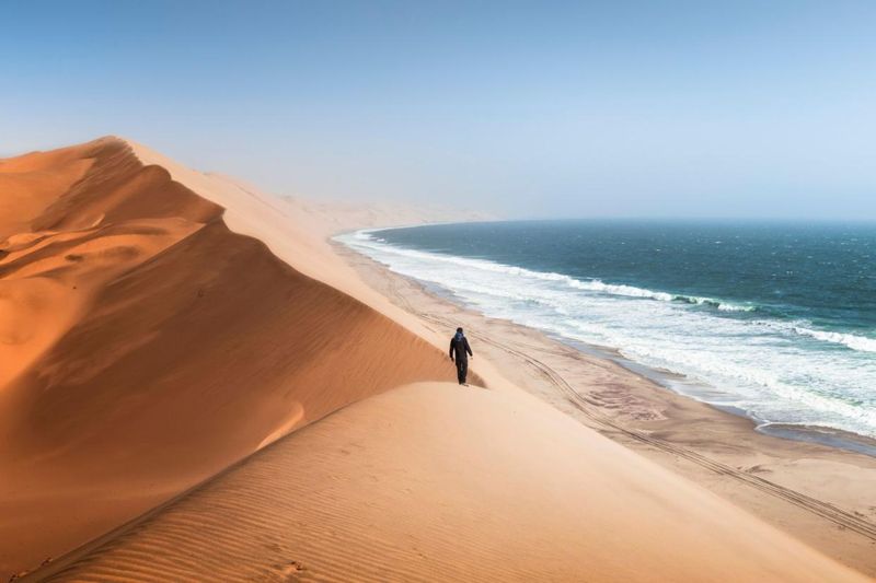 Sandboarding the Dunes of Namibia